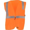 Occunomix Self-Extinguishing Standard Vest, Solid, Class 2, Type R, Zipper, Orange, 3XL TSE-ISZ-O3X